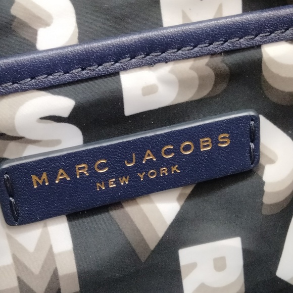 MARC JACOBS Crossbody Navy Blue Leather - Picture 4 of 9